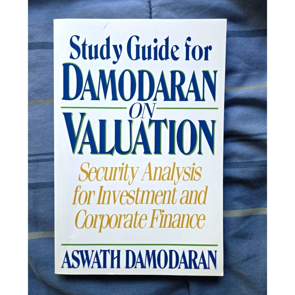 Aswath Damodaran Damodaran on Valuation Study Guide Corporate Finance 1994 PB